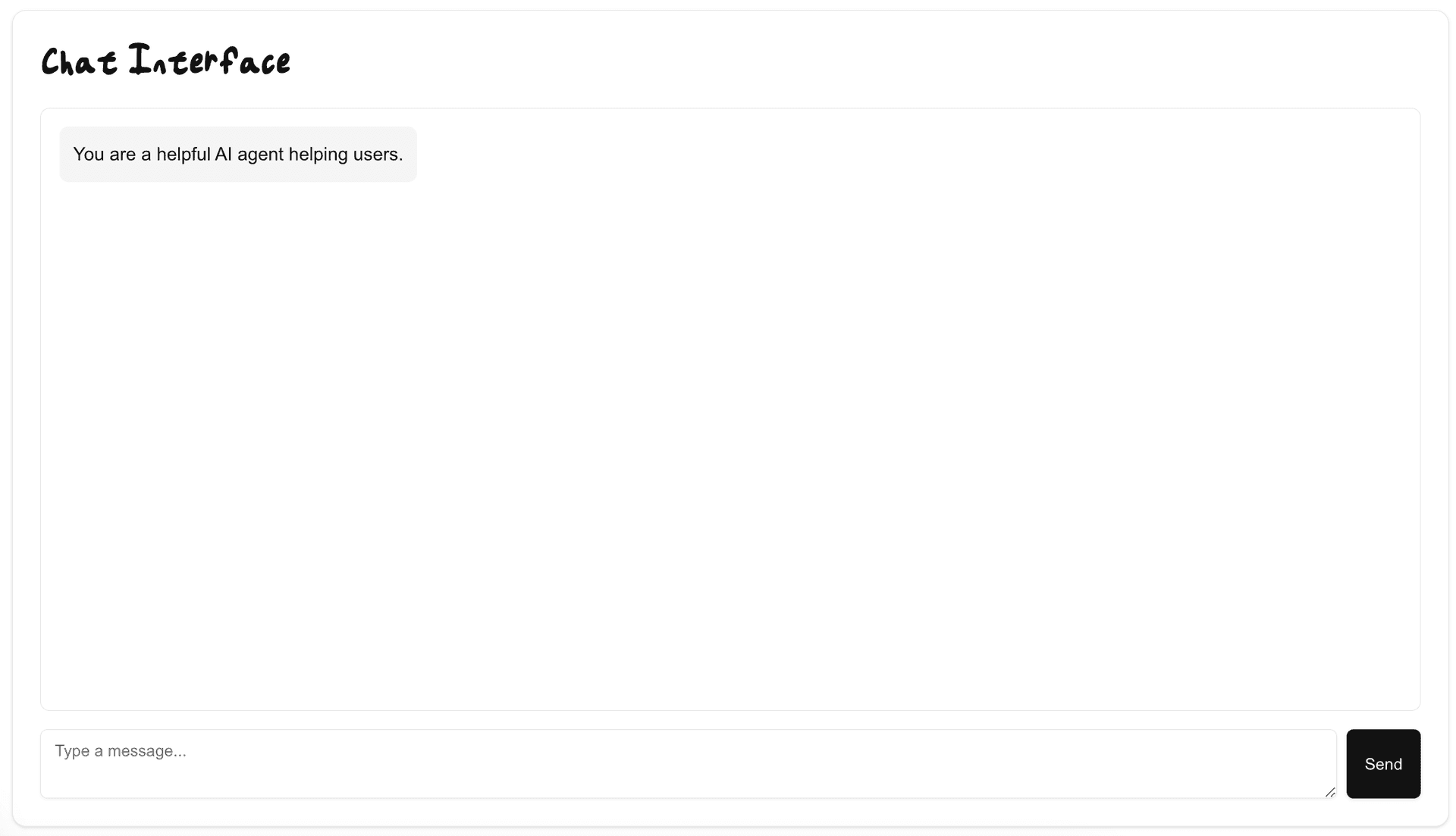 Chat Interface