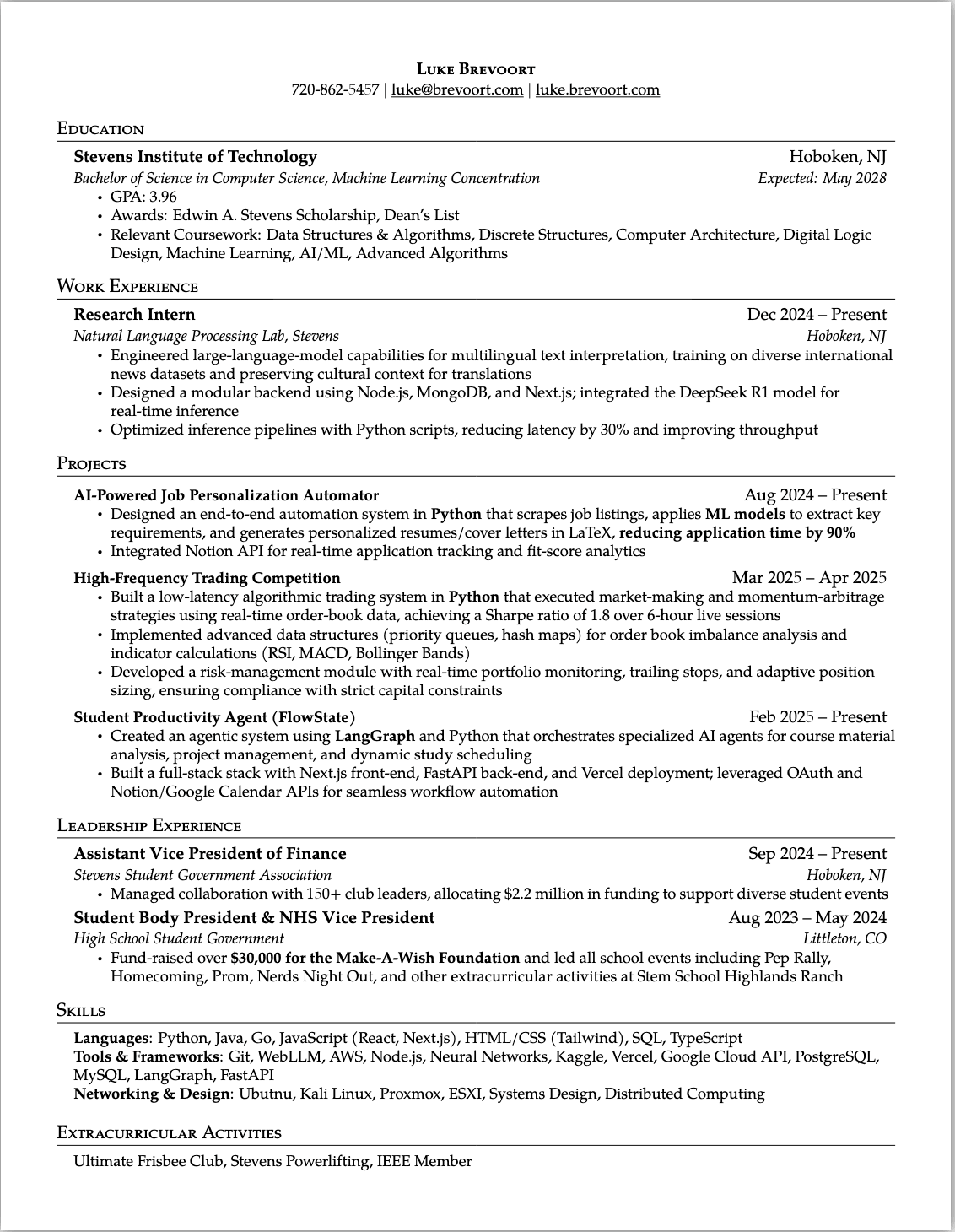Example Resume
